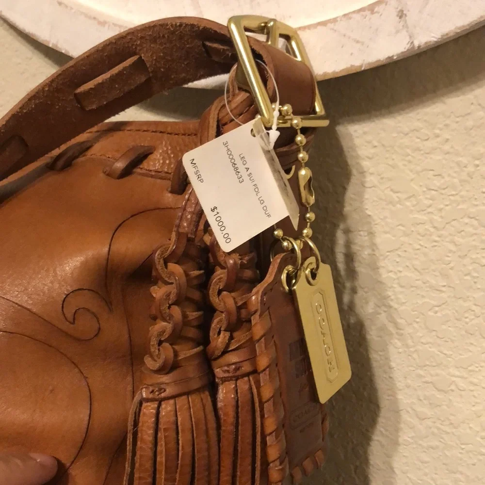 Anna Sui x Coach Fleur de Lis Duffel Sac LE Bag - Picture 4 of 14